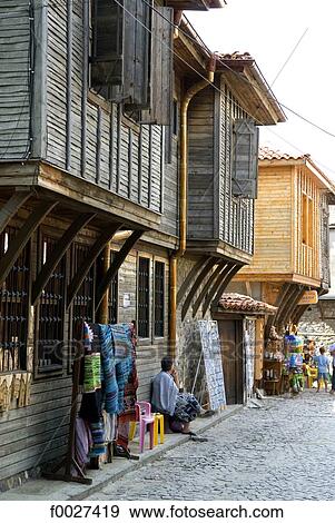 Bulgaria, Sozopol, traditional dwellings View Large Photo Image Stock Photo - Bulgaria, Sozopol, traditional dwellings. Fotosearch