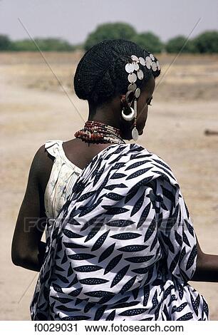 Stock Image - Burkina Faso, Fula young woman. Fotosearch