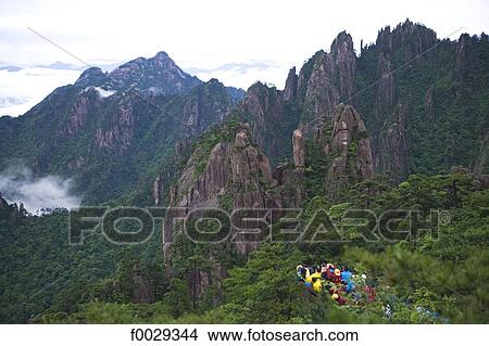 Picture - China, Anhui, Huangshan mountains. Fotosearch