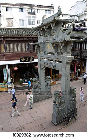 China, Anhui, Tunxi, merchant street built in Song Dynasty View Large Photo Image Stock Image - China, Anhui, Tunxi, merchant street built in Song Dynasty. Fotosearch