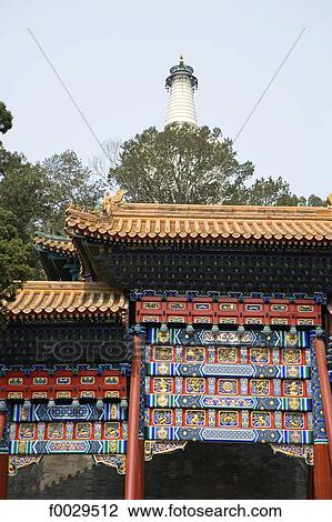 China, Beijing, Beihai Park, Jade island, entrance of the white pagoda View Large Photo Image Stock Image - China, Beijing, Beihai Park, Jade island, entrance of the white pagoda. Fotosearch