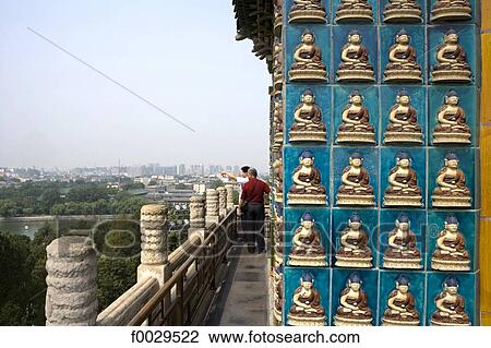 China, Beijing, Beihai Park, Jade island, at the top of the white pagoda, panorama View Large Photo Image Stock Image - China, Beijing, Beihai Park, Jade island, at the top of the white pagoda, panorama. Fotosearch