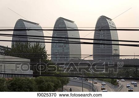 China, Beijing, business centre of Xizhimen, Neidajie Road and modern buildings View Large Photo Image Stock Image - China, Beijing, business centre of Xizhimen, Neidajie Road and modern buildings. Fotosearch