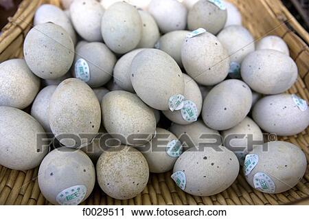 Stock Image - China, Beijing, centenary eggs. Fotosearch