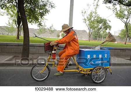 China, Beijing, cleaning service View Large Photo Image Stock Photo - China, Beijing, cleaning service. Fotosearch