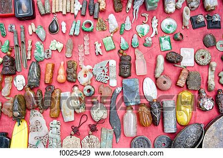 China, Beijing, flea-market, jade objects for sale View Large Photo Image Stock Photo - China, Beijing, flea-market, jade objects for sale. Fotosearch