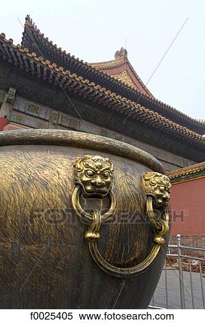 China, Beijing, Forbidden City, bronze vase View Large Photo Image Stock Photography - China, Beijing, Forbidden City, bronze vase. Fotosearch