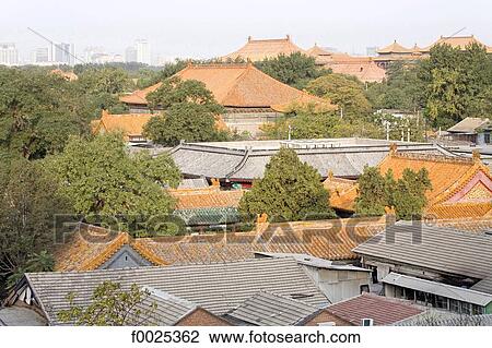 China, Beijing, Forbidden City, view of roofs View Large Photo Image Stock Image - China, Beijing, Forbidden City, view of roofs. Fotosearch