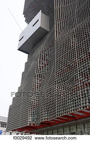China, Beijing, modern hotel, facade covering View Large Photo Image Stock Image - China, Beijing, modern hotel, facade covering. Fotosearch