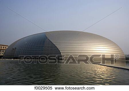China, Beijing, opera house designed by Paul Andreu View Large Photo Image Stock Photography - China, Beijing, opera house designed by Paul Andreu. Fotosearch