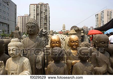 Stock Photo - China, Beijing, Panjiayuan market, antiques. Fotosearch