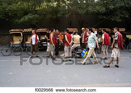 China, Beijing, rickshaws View Large Photo Image Stock Photograph - China, Beijing, rickshaws. Fotosearch