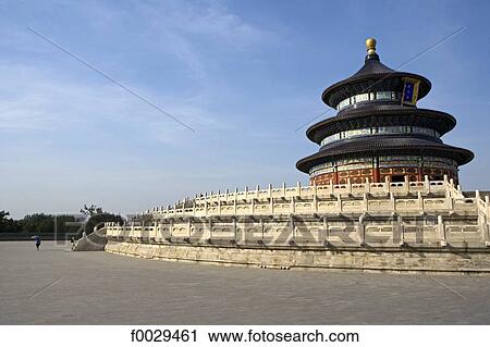 China, Beijing, Temple of Heaven, hall of prayer for good harvests View Large Photo Image Stock Image - China, Beijing, Temple of Heaven, hall of prayer for good harvests. Fotosearch