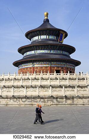 China, Beijing, Temple of Heaven, hall of prayer for good harvests View Large Photo Image Stock Image - China, Beijing, Temple of Heaven, hall of prayer for good harvests. Fotosearch