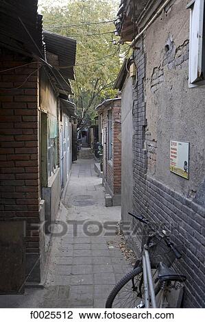China, Beijing, traditional lane called "hutong" View Large Photo Image Stock Image - China, Beijing, traditional lane called "hutong". Fotosearch