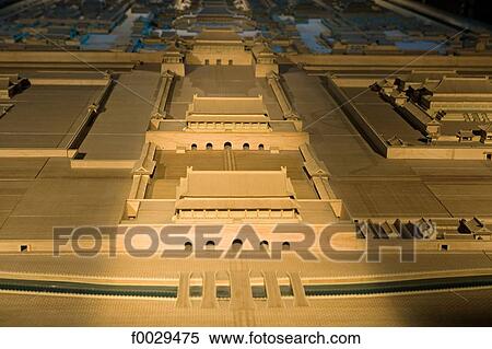 Stock Photography - China, Beijing, urbanism museum, city model. Fotosearch