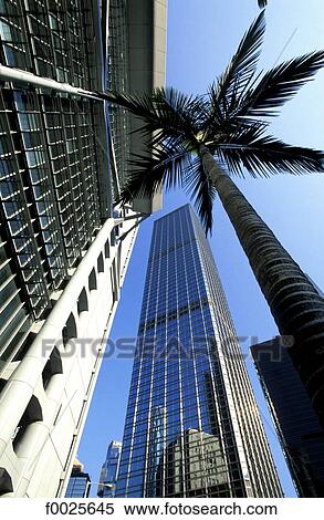 Stock Photography - China, Hong Kong, Central District, Two IFC tower. Fotosearch
