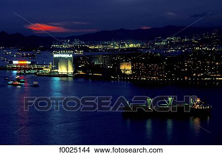 China, Hong Kong, view of Kowloon from Wan Chai View Large Photo Image Picture - China, Hong Kong, view of Kowloon from Wan Chai. Fotosearch
