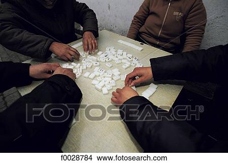 China, Jiangsu, Suzhou, men playing mahjong View Large Photo Image Picture - China, Jiangsu, Suzhou, men playing mahjong. Fotosearch