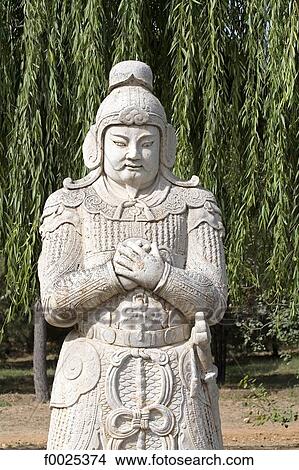 China, near Beijing, Ming Dynasty Tombs, Changling Tomb, statue lining the sacred way View Large Photo Image Picture - China, near Beijing, Ming Dynasty Tombs, Changling Tomb, statue lining the sacred way. Fotosearch