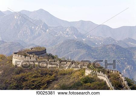 China, near Beijing, Mu Tian Yu, the Great Wall View Large Photo Image Stock Image - China, near Beijing, Mu Tian Yu, the Great Wall. Fotosearch