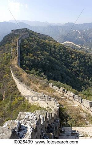 Stock Photo - China, near Beijing, Shuiguan, the Great Wall. Fotosearch