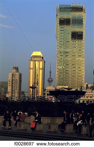 China, Shanghai, people's square View Large Photo Image Stock Photo - China, Shanghai, people's square. Fotosearch