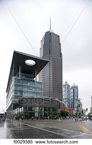 China, Shanghai, Pudong, General Motors Headquarters designed by Arte Charpentier View Large Photo Image Stock Photography - China, Shanghai, Pudong, General Motors Headquarters designed by Arte Charpentier. Fotosearch