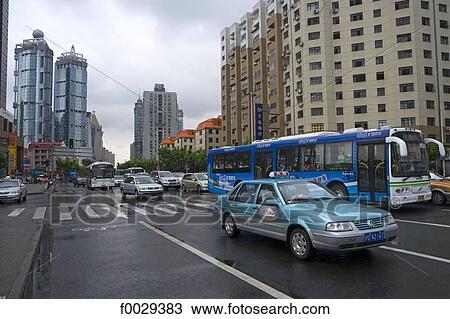 China, Shanghai, trafic View Large Photo Image Stock Image - China, Shanghai, trafic. Fotosearch