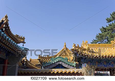 China, Shanxi province, Mount Wutai, Pusading temple and monastery View Large Photo Image Stock Photo - China, Shanxi province, Mount Wutai, Pusading temple and monastery. Fotosearch