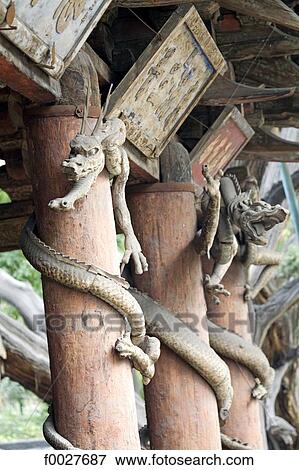Stock Photo - China, Shanxi province, Taiyuan, Jinci temple. Fotosearch