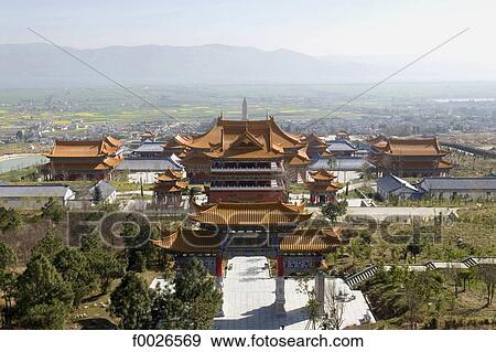 Stock Photo - China, Yunnan, Dali, Chongsheng Temple. Fotosearch