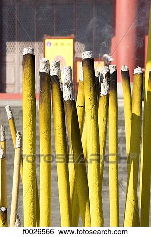 Stock Photograph - China, Yunnan, Dali, incense. Fotosearch