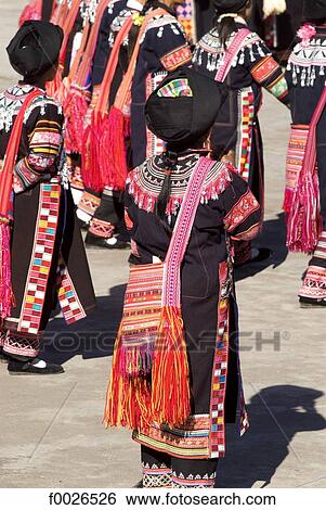 China, Yunnan, Lancang, Lahu dancers View Large Photo Image Stock Photograph - China, Yunnan, Lancang, Lahu dancers. Fotosearch