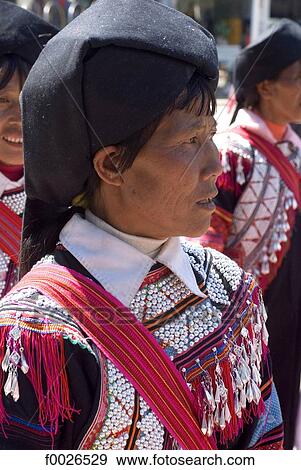 China, Yunnan, Lancang, Lahu woman portrait View Large Photo Image Stock Photo - China, Yunnan, Lancang, Lahu woman portrait. Fotosearch