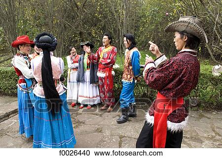 China, Yunnan, near Kunming, Yunnan Nationalities Village, traditional costumes of several chinese ethnic groups View Large Photo Image Stock Image - China, Yunnan, near Kunming, Yunnan Nationalities Village, traditional costumes of several chinese ethnic groups. Fotosearch