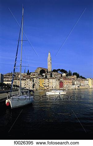 Croatia, Istria, Rovinj View Large Photo Image Stock Photography - Croatia, Istria, Rovinj. Fotosearch