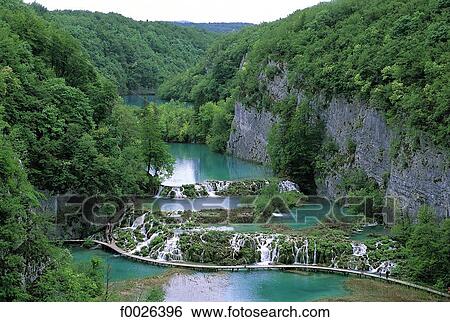 Stock Photograph - Croatia, Plitvice Lakes National Park. Fotosearch