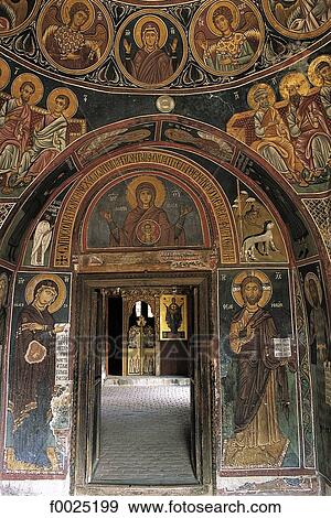 Cyprus, Asinou, church of Panagia Forviotissa, frescoes View Large Photo Image Stock Photo - Cyprus, Asinou, church of Panagia Forviotissa, frescoes. Fotosearch
