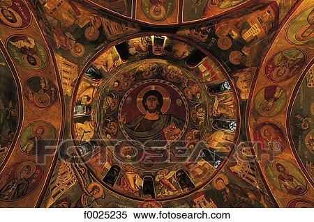 Cyprus, Lagoudera, church of Panayia Tou Araka, Christ Pantocrator View Large Photo Image Stock Photography - Cyprus, Lagoudera, church of Panayia Tou Araka, Christ Pantocrator. Fotosearch