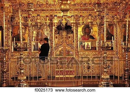 Cyprus, monastery of Kykkos, iconostasis View Large Photo Image Stock Image - Cyprus, monastery of Kykkos, iconostasis. Fotosearch