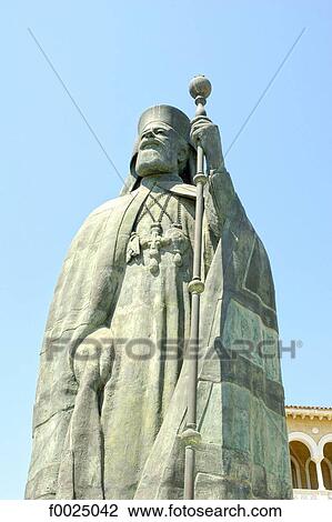 Cyprus, Nicosia, statue of Archbishop Makarios III View Large Photo Image Stock Image - Cyprus, Nicosia, statue of Archbishop Makarios III. Fotosearch