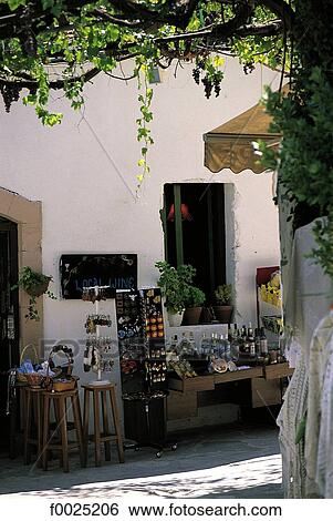 Cyprus, Omodos, souvenir shop View Large Photo Image Stock Photograph - Cyprus, Omodos, souvenir shop. Fotosearch
