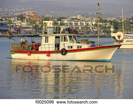 Cyprus, Paphos, fishing boat View Large Photo Image Stock Photograph - Cyprus, Paphos, fishing boat. Fotosearch