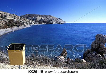 Cyprus, Petra Tou Romiou, coastal landscape View Large Photo Image Stock Photo - Cyprus, Petra Tou Romiou, coastal landscape. Fotosearch
