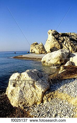Cyprus, Petra Tou Romiou, rock of Aphrodite View Large Photo Image Stock Photo - Cyprus, Petra Tou Romiou, rock of Aphrodite. Fotosearch