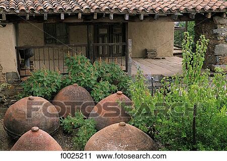 Stock Image - Cyprus, Phikardou, rural museum, potteries. Fotosearch