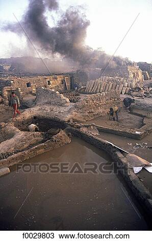 Egypt, Cairo suburb, firing pieces of pottery View Large Photo Image Stock Image - Egypt, Cairo suburb, firing pieces of pottery. Fotosearch