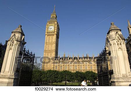 Picture - England, London, House of Parliament and Big Ben. Fotosearch