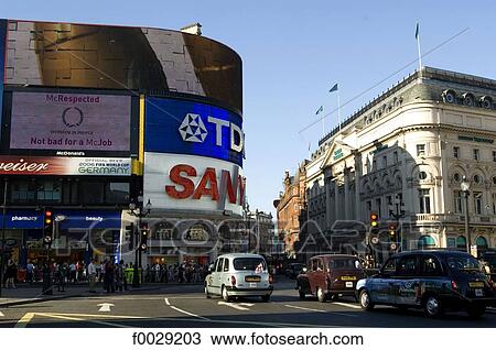 Stock Image - England, London, Piccadilly Circus. Fotosearch